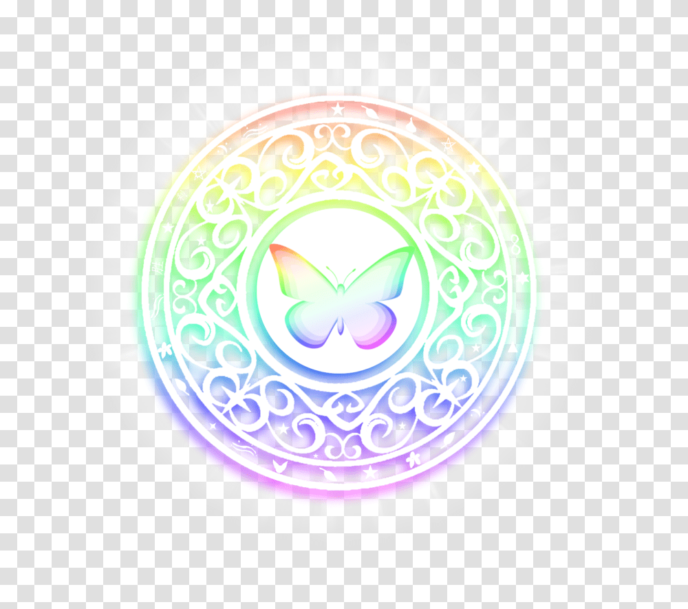 Download Hd Rainbow Magic Circle Magic Circle Rainbow, Frisbee, Toy, Graphics, Art Transparent Png