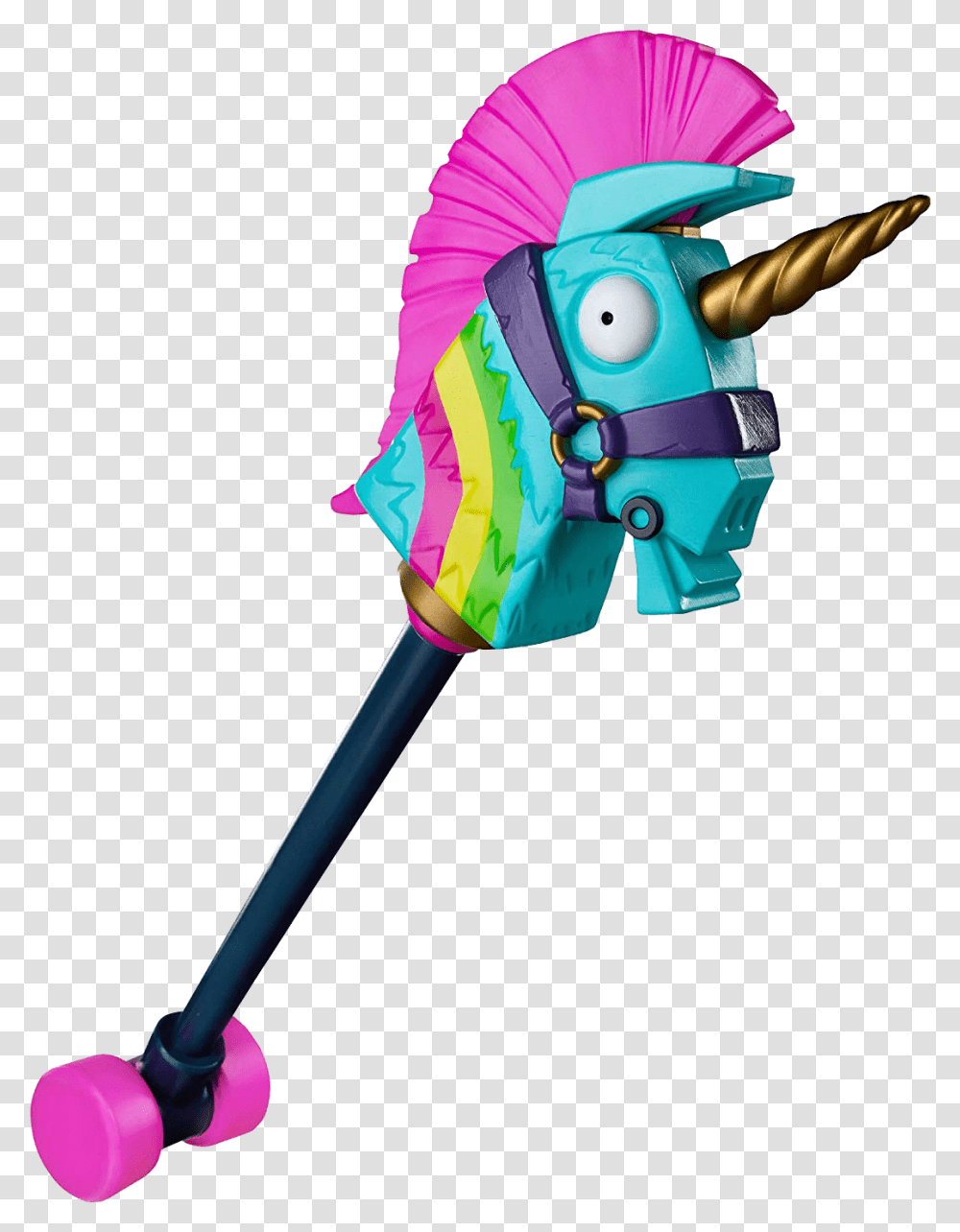 Download Hd Rainbow Smash Pickaxe See Youtube Video For Fortnite Rainbow Smash, Toy, Costume, Light, Weapon Transparent Png