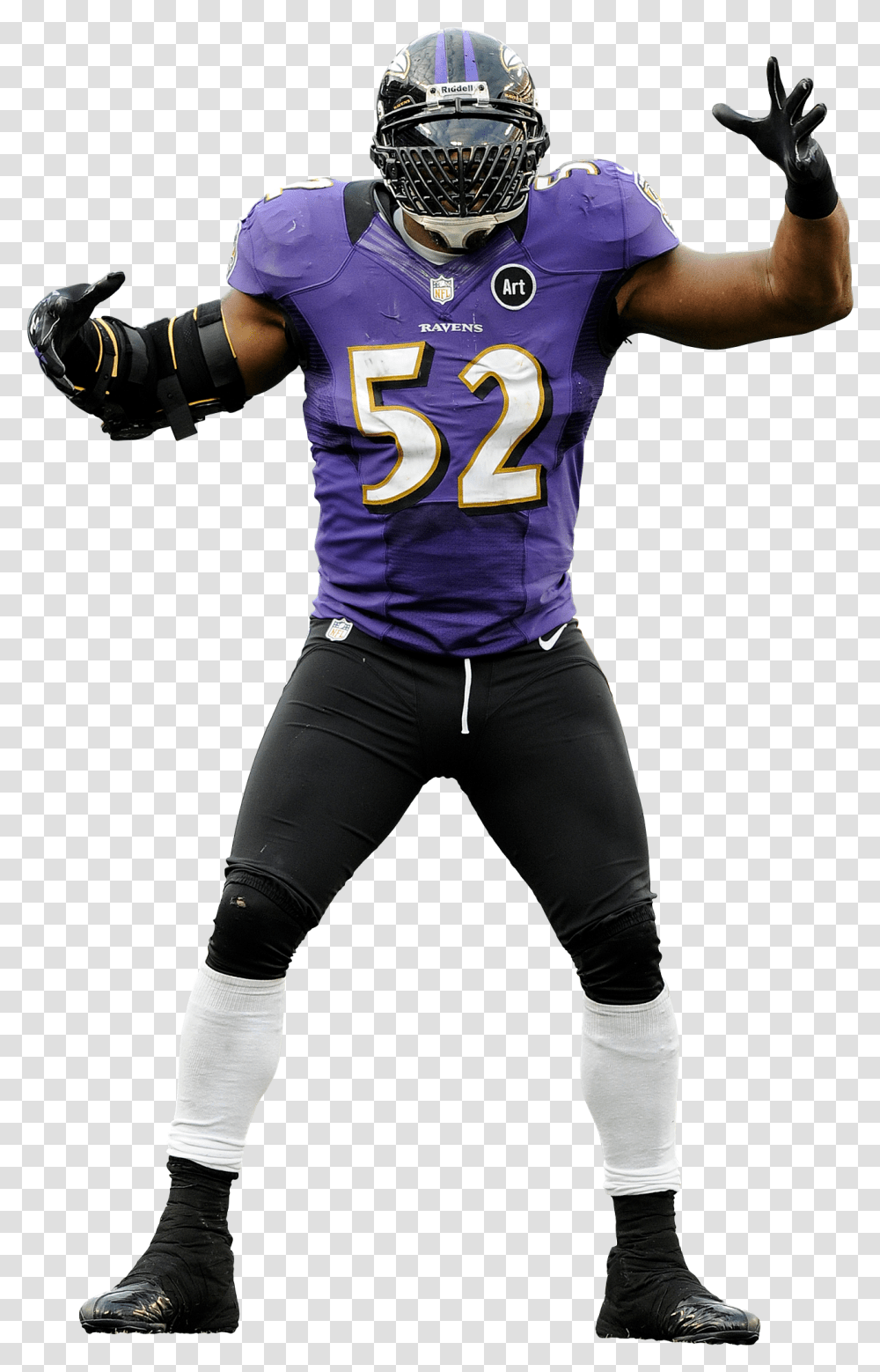 Download Hd Ray Lewis Star Linebacker For The Super Bowl Ray Lewis, Clothing, Apparel, Helmet, Person Transparent Png