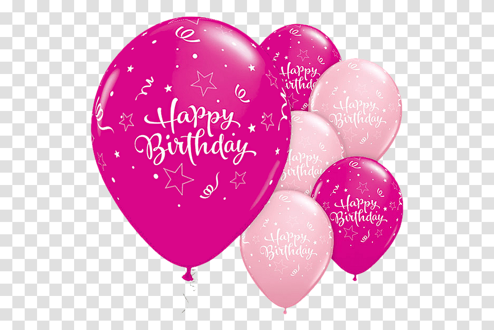 Download Hd Real Birthday Balloons Happy Birthday Barbie Happy Birthday Pink Balloons Transparent Png