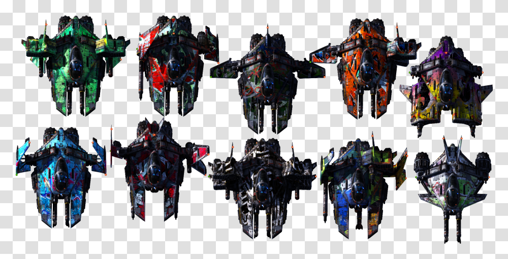 Download Hd Realistic Spaceships Creative Thinking Video Pixelated Alien Spaceship, Lighting, Space Station, Robot, Outdoors Transparent Png