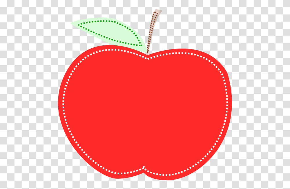 Download Hd Red Apple Clip Art Free Red Apple Vector, Plant, Fruit, Food, Heart Transparent Png