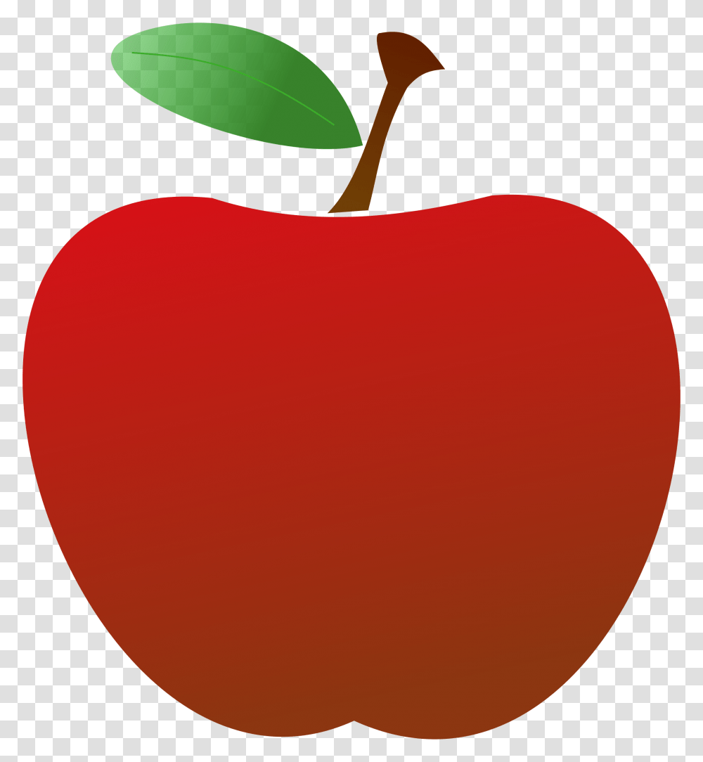 Download Hd Red Apple Clipart Teacher Apple Clipart, Plant, Fruit, Food, Balloon Transparent Png