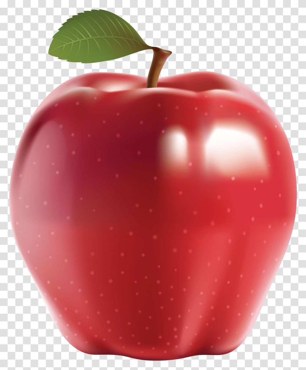 Download Hd Red Apple File Red Apple, Plant, Balloon, Fruit, Food Transparent Png