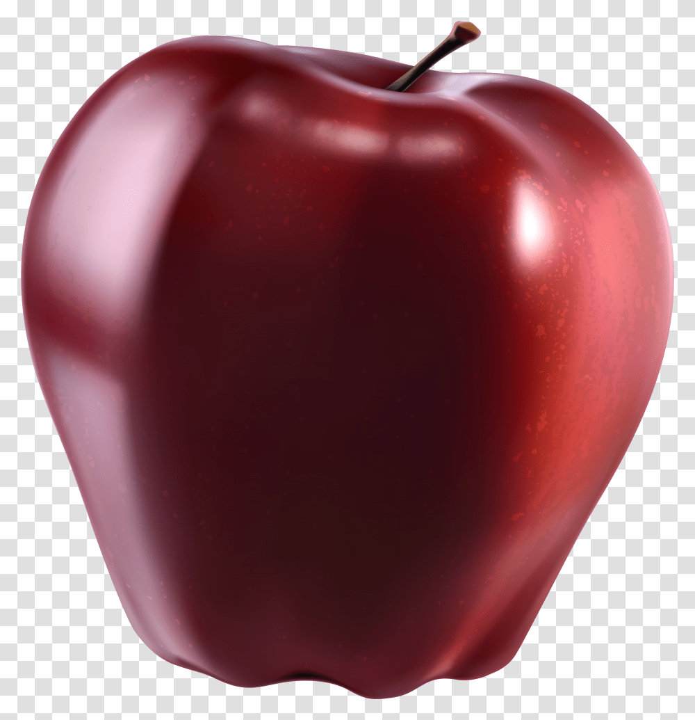 Download Hd Red Apple Fruit Red Apple, Plant, Food, Ketchup, Vegetable Transparent Png