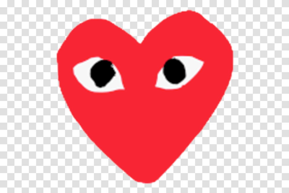 Download Hd Red Bape Heart Feugo Eyes Hype Hyped Hypebeast Comme Des Garcons Sticker, Balloon Transparent Png