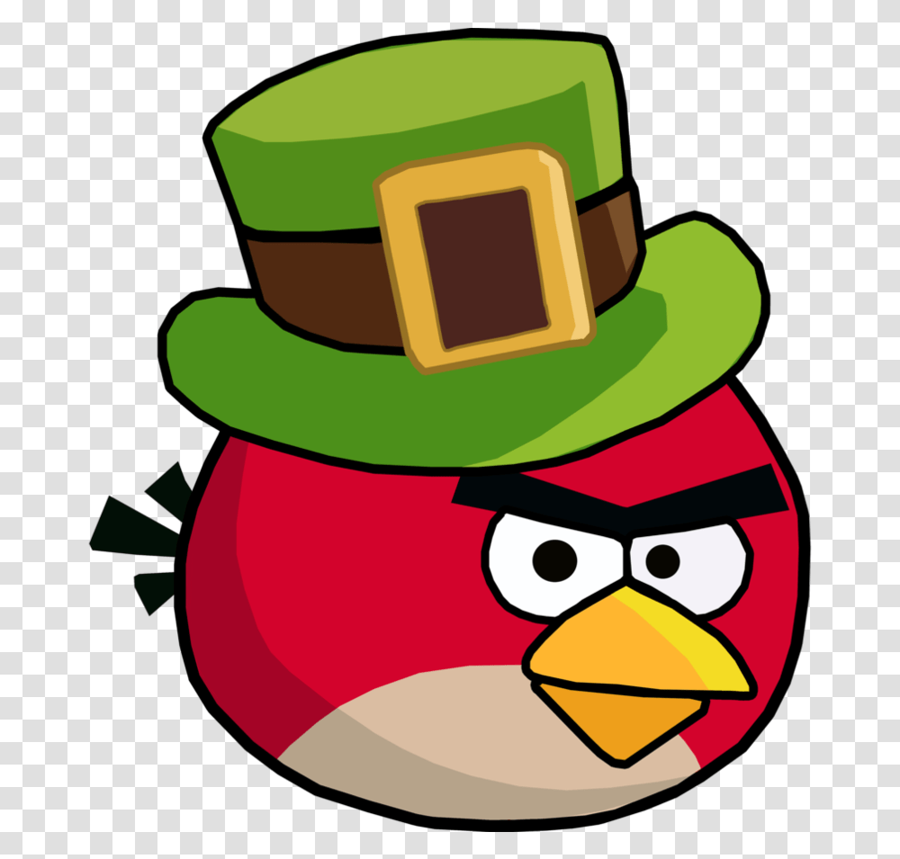 Download Hd Red Bird Angry Birds Seasons Go Green Get Angry Birds, Clothing, Apparel, Hat Transparent Png