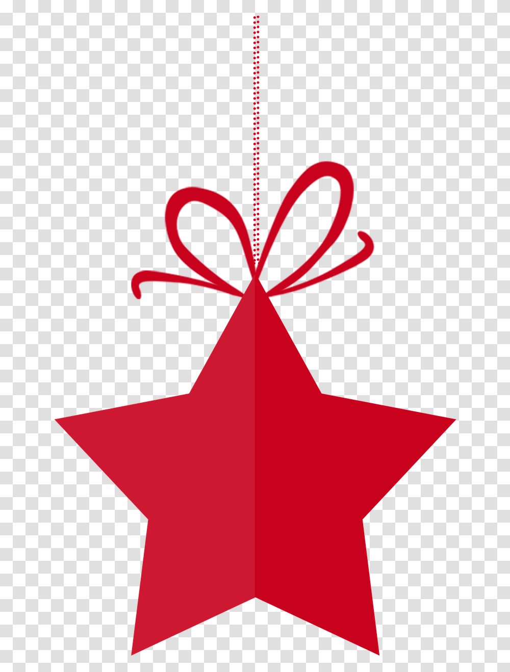 Download Hd Red Christmas Star Image Star Photoshop, Symbol, Star Symbol, Ornament Transparent Png