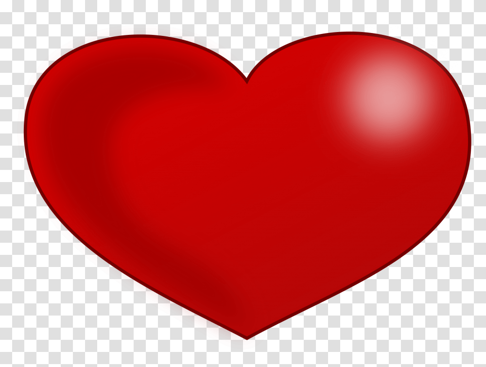 Download Hd Red Glossy Valentine Heart Big Red Heart, Balloon Transparent Png