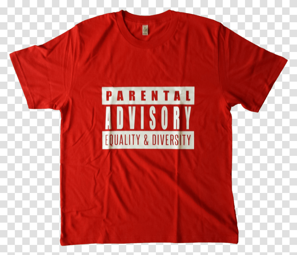 Download Hd Red Parental Advisory Shorty's Skate, Clothing, Apparel, T-Shirt, Sleeve Transparent Png