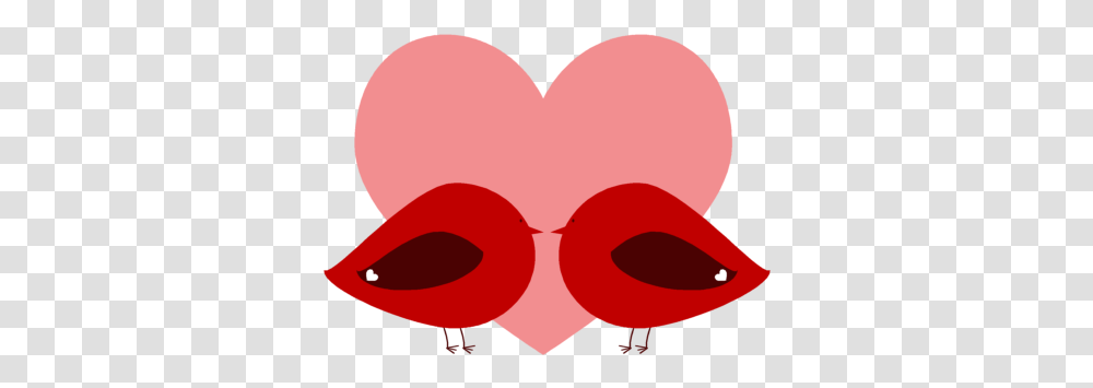 Download Hd Red Valentine Love Birds Love Birds Valentine Love Birds Clipart, Heart, Balloon Transparent Png