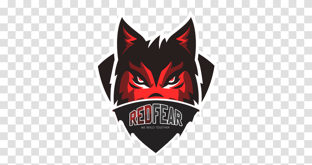 Download Hd Redfear Esports Wolf Gaming Logo Wolf Esport Logo, Symbol, Emblem, Poster, Advertisement Transparent Png