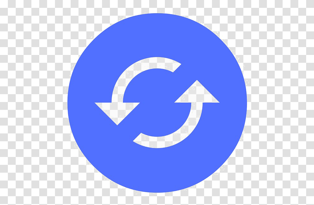 Download Hd Refresh Image Discord Logo Refresh Logo, Symbol, Recycling Symbol, Baseball Cap, Hat Transparent Png
