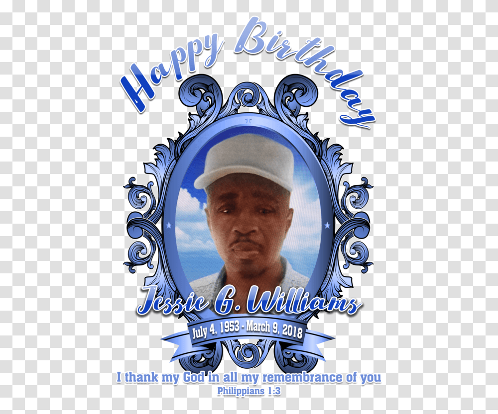 Download Hd Remembrance In Loving Memory Birthday Oval Frame Birthday Images Loving Memory, Person, Text, Head, Hat Transparent Png