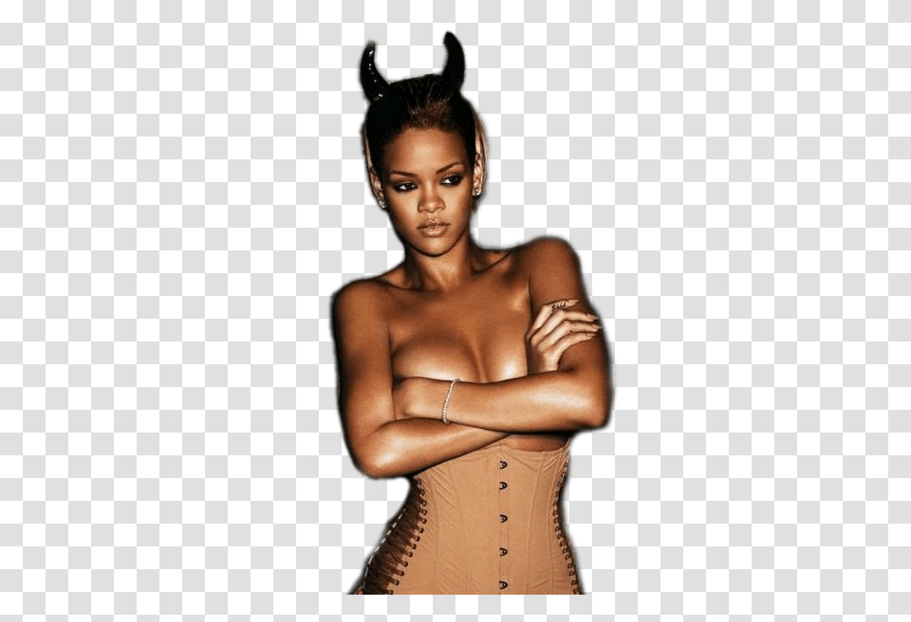 Download Hd Rihanna Rihanna, Face, Person, Hair, Underwear Transparent Png
