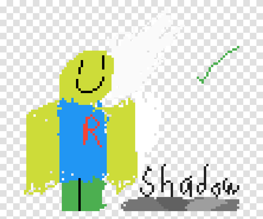 Download Hd Roblox Noob With A Shadow Illustration Illustration, Text, Graphics, Art, Security Transparent Png