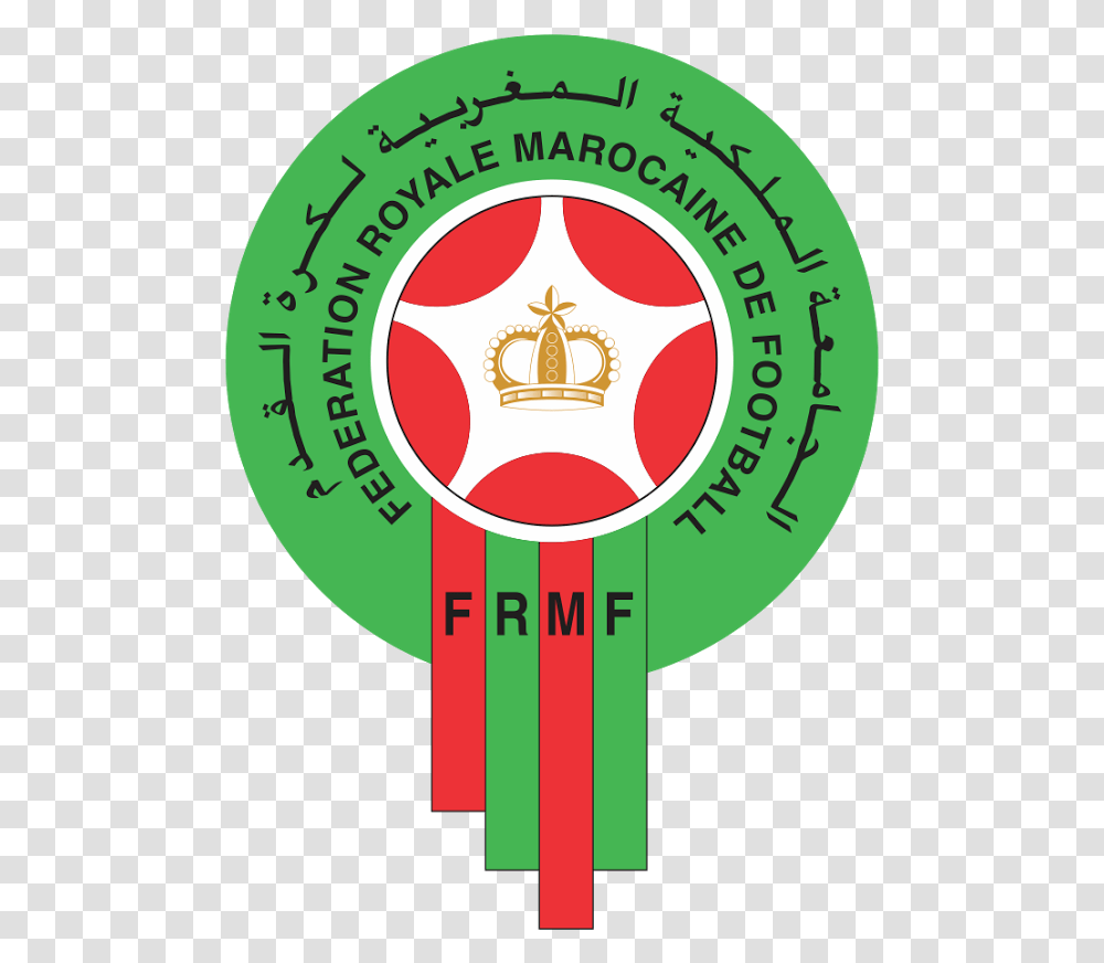 Download Hd Royal Moroccan Football Royal Moroccan Football Federation, Text, Symbol, Label, Logo Transparent Png