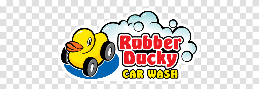 Download Hd Rubber Ducky Car Wash Duck Car Wash Rubber Ducky Car Wash, Label, Text, Graphics, Sticker Transparent Png