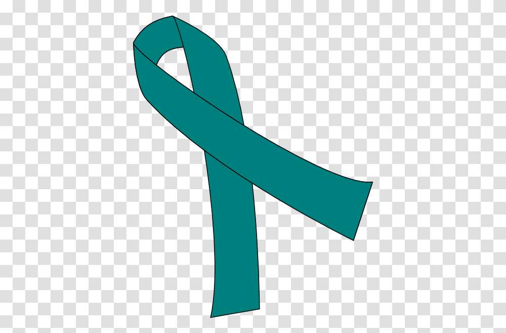 Download Hd Saam Ribbon No Background Image Teal Ribbon Clipart, Road, Graphics Transparent Png