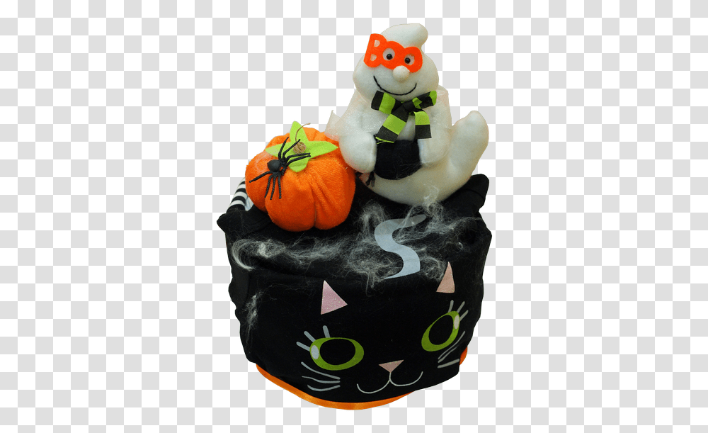 Download Hd Scary Cute Halloween Top, Plant, Pumpkin, Vegetable, Food Transparent Png