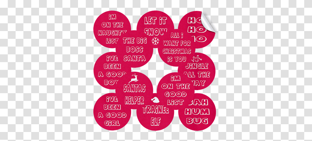 Download Hd Set Of 12 Funny Quotes Christmas Party Stickers Dot, Text, Alphabet, Heart, Face Transparent Png