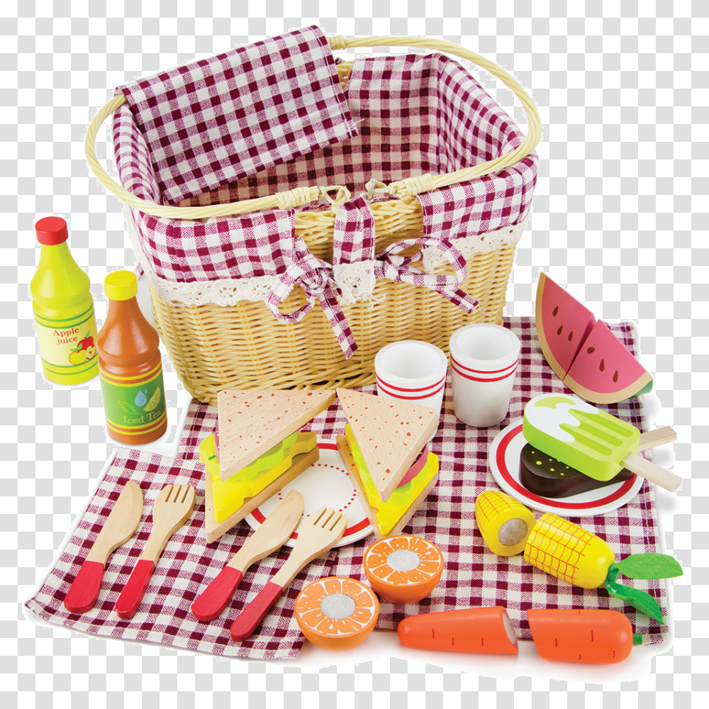 Download Hd Slice & Share Picnic Basket Toy Picnic Basket Picnic Basket For Kids, Meal, Food, Vacation, Leisure Activities Transparent Png