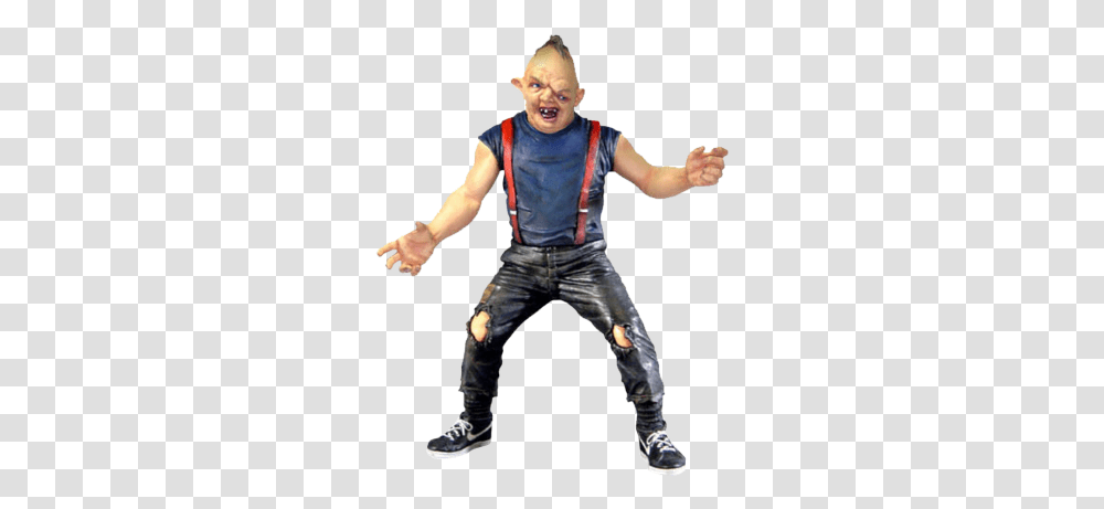Download Hd Sloth From The Goonies Psd Sloth Goonies Figure, Person, Costume, Pants, Clothing Transparent Png