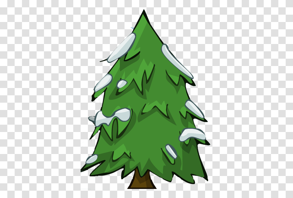 Download Hd Snowy Tree Large Pine Image Clip Art, Plant, Ornament, Christmas Tree Transparent Png