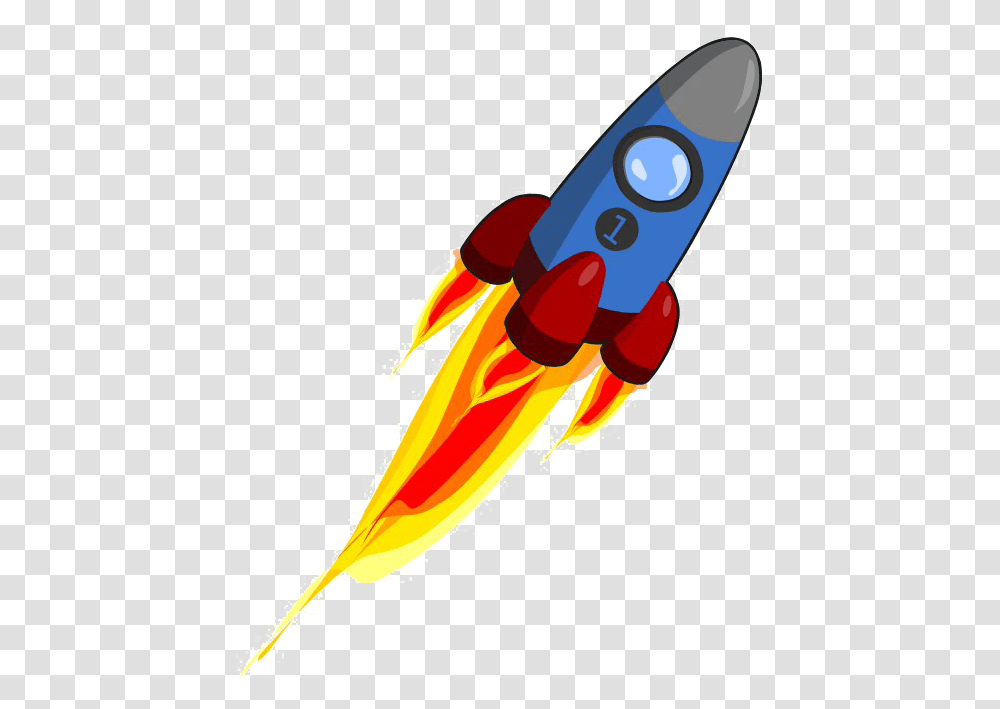 Download Hd Space Rocket Free Rocket Ship No Cartoon Rocket, Plant, Weapon, Weaponry, Carrot Transparent Png