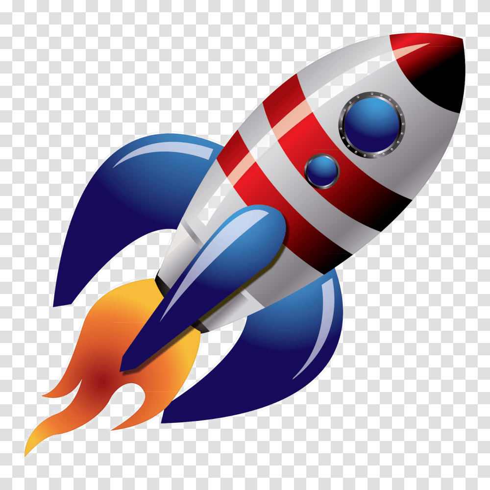Download Hd Space Rocket Image Clipart Background Rocket, Weapon, Weaponry, Bomb, Launch Transparent Png