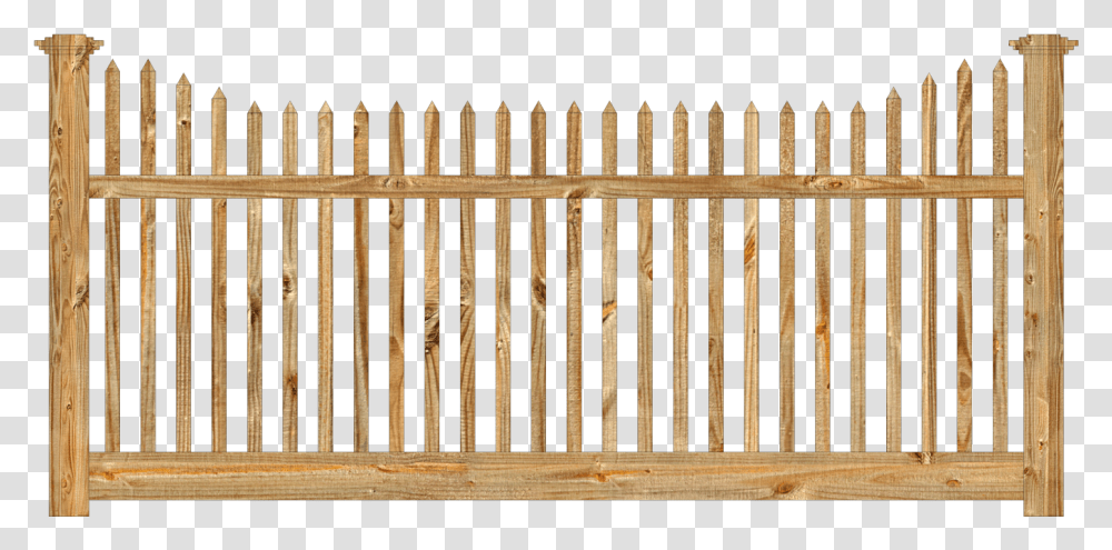 Download Hd Spaced Picket Wood Fence Victorian Wood Fence Stepped Victorian Picket Fence, Gate Transparent Png