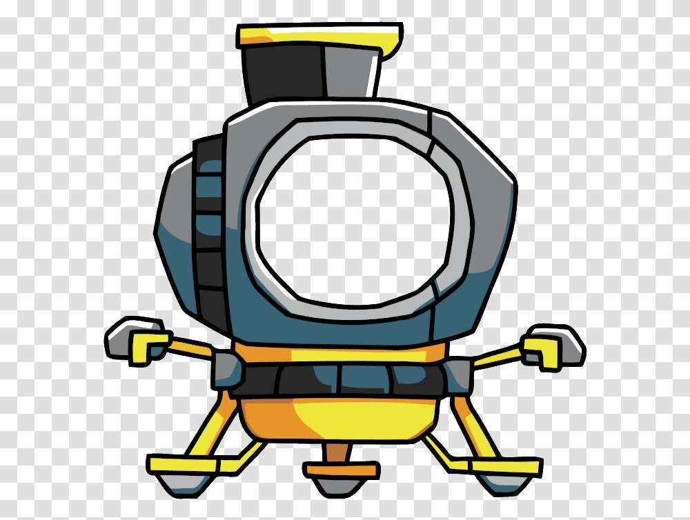 Download Hd Spaceship Clipart Space Vehicles Scribblenauts, Robot, Goggles, Accessories, Accessory Transparent Png