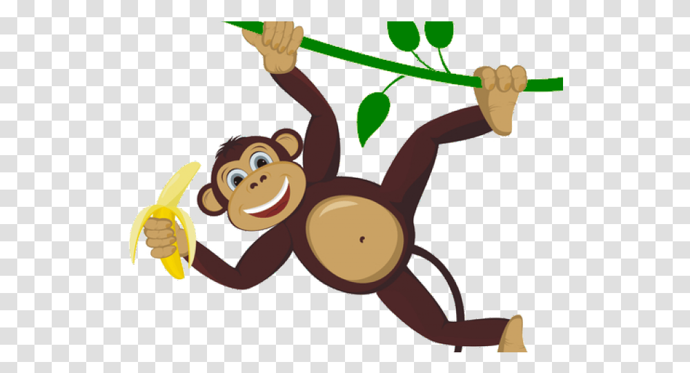Download Hd Spider Monkey Clipart Monkey Cartoon, Animal, Plant, Invertebrate, Food Transparent Png