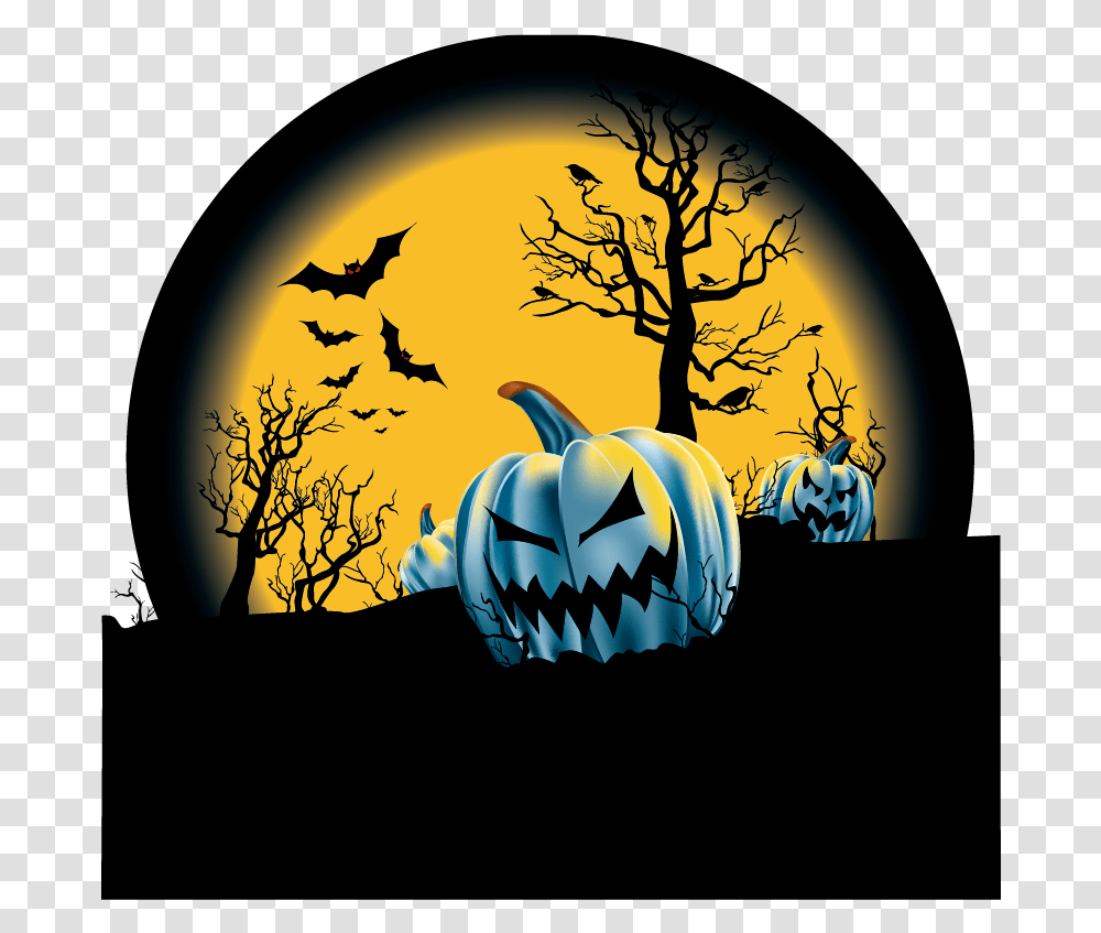 Download Hd Spooky Halloween Background Full Hd Halloween, Plant, Symbol, Pumpkin, Vegetable Transparent Png