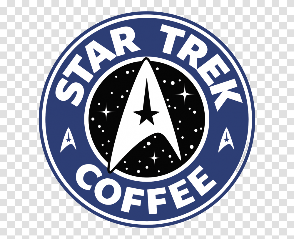 Download Hd Star Trek Bucks Coffee Starbucks Logo Starbucks, Symbol, Trademark, Emblem, Badge Transparent Png