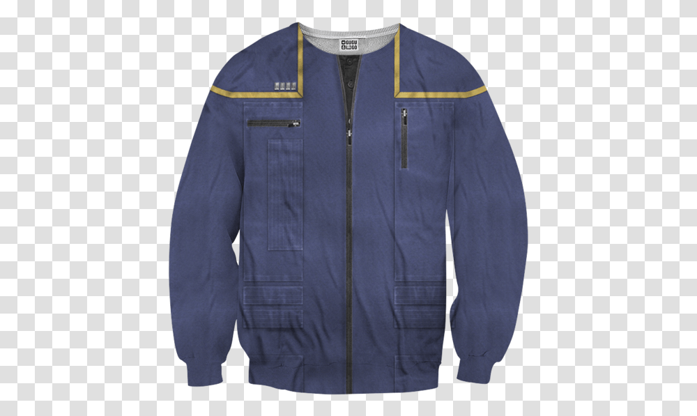 Download Hd Star Trek Enterprise Command Uniform 3d Lined Long Sleeve, Clothing, Apparel, Jacket, Coat Transparent Png