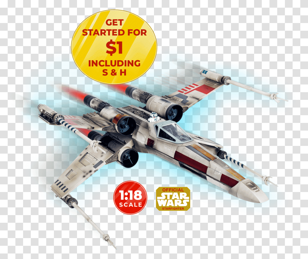 Download Hd Star Wars X Wing Model In Massive Star Wars Model Space X Wing, Toy, Aircraft, Vehicle, Transportation Transparent Png