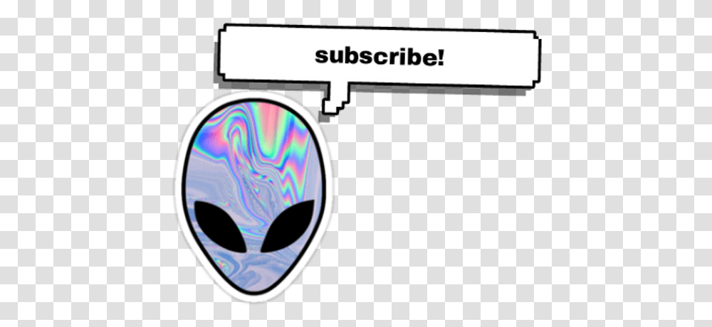 Download Hd Subscribe Alien Please Like Alien Sticker, Accessories, Accessory, Jewelry, Gemstone Transparent Png