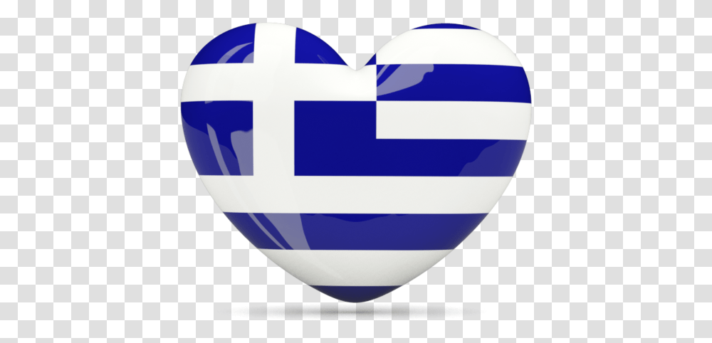 Download Hd Suitcase Icon Greek Flag Heart Greek Flag Heart, Balloon, Text, Logo, Symbol Transparent Png