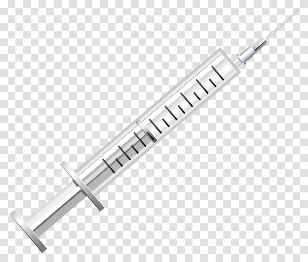 Download Hd Syringe Hypodermic Needle White Syringe, Injection, Sword, Blade, Weapon Transparent Png