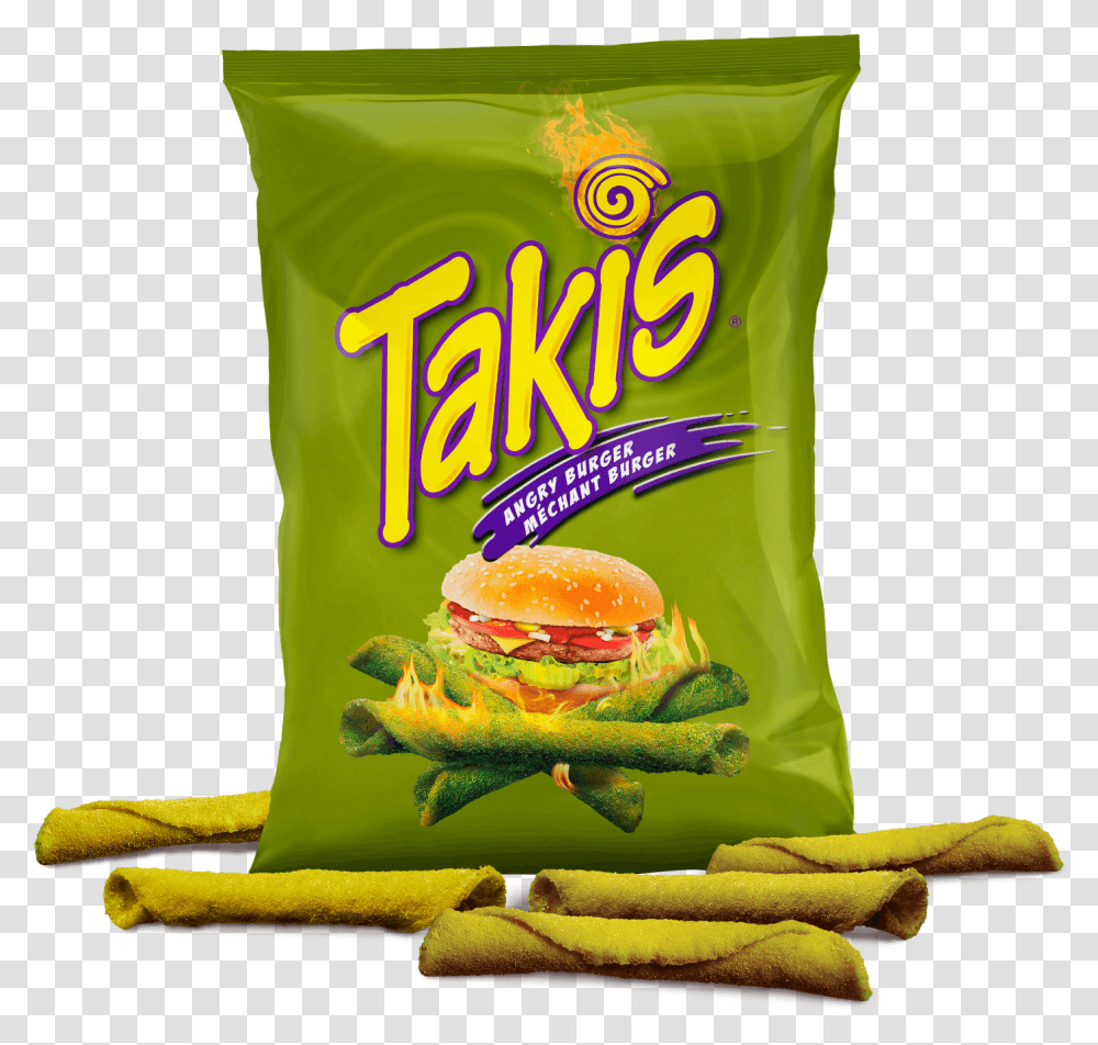 Download Hd Takis Bag Angry Burger Takis Wild, Food, Fries, Bread, Mayonnaise Transparent Png