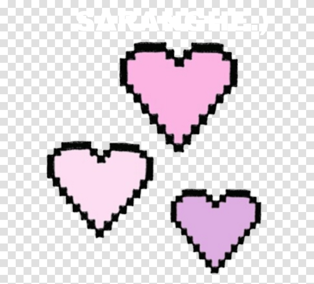 Download Hd Te Amo Bts Tumblr Overlays Heart Pixel, Label, Text, Sticker, Symbol Transparent Png