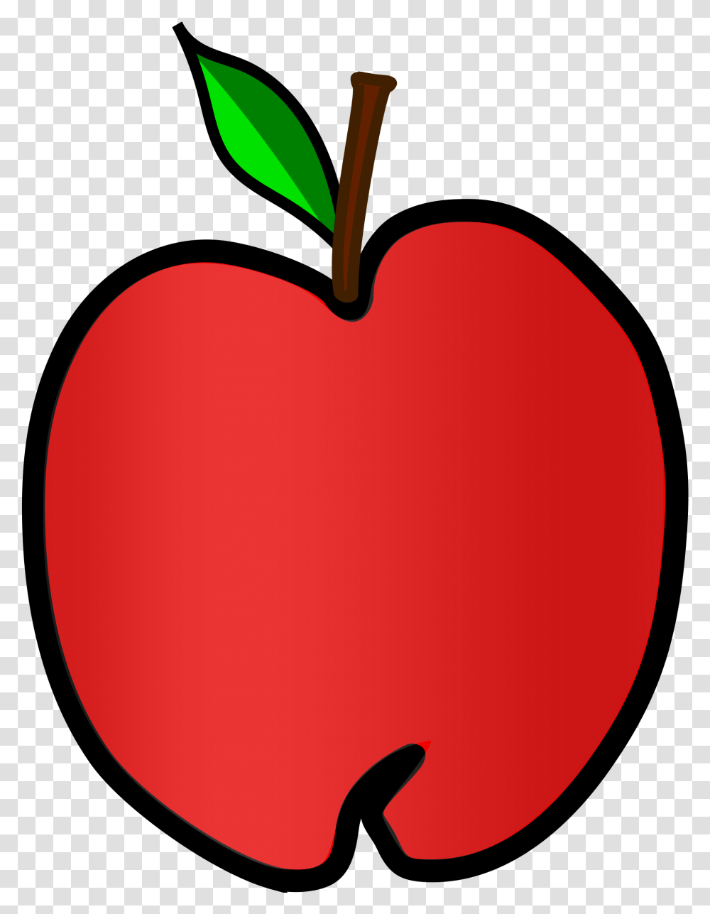 Download Hd Teacher Apple Clipart Cute Apple Clipart, Plant, Fruit, Food, Heart Transparent Png