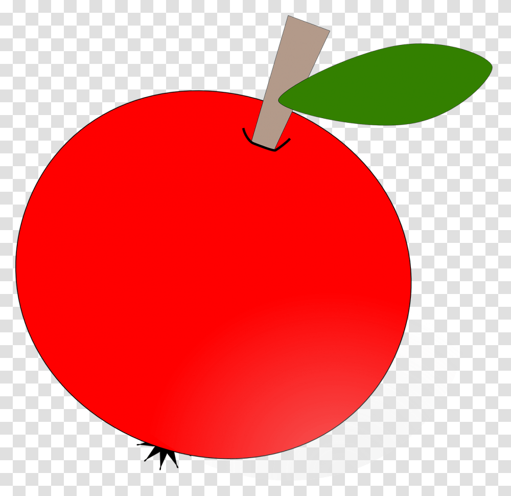 Download Hd Teacher Apple Clipart Free Round Apple Clipart Apple Clip Art At Clker, Plant, Fruit, Food, Cherry Transparent Png