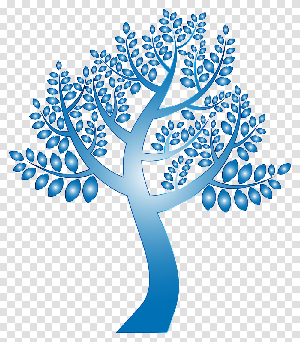Download Hd This Free Icons Design Of Simple Prismatic Blue Tree No Background, Graphics, Art, Cross, Pattern Transparent Png