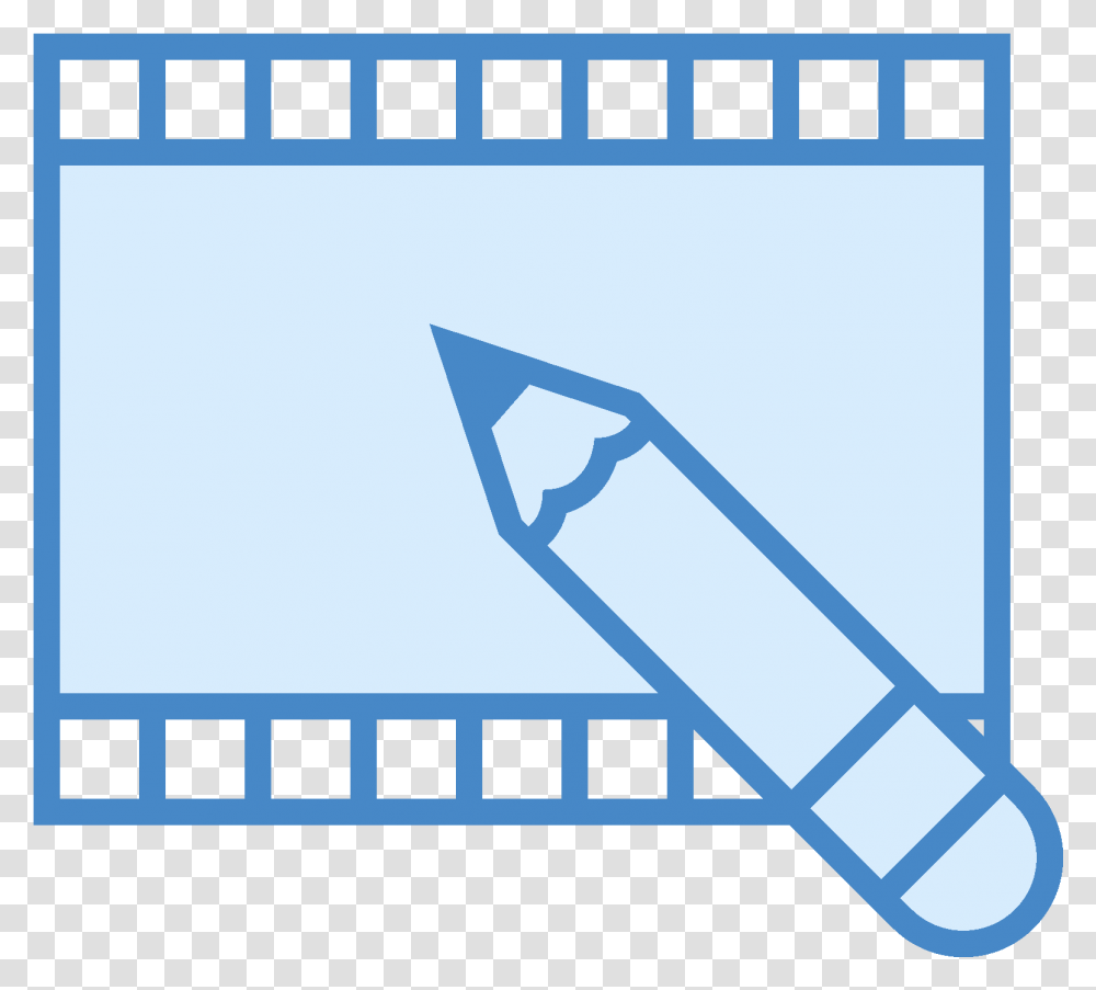 Download Hd This Icon For Video Editing Depicts A Flat Edicin De Imgenes En Dibujo, Text, Pencil, Injection, Graphics Transparent Png