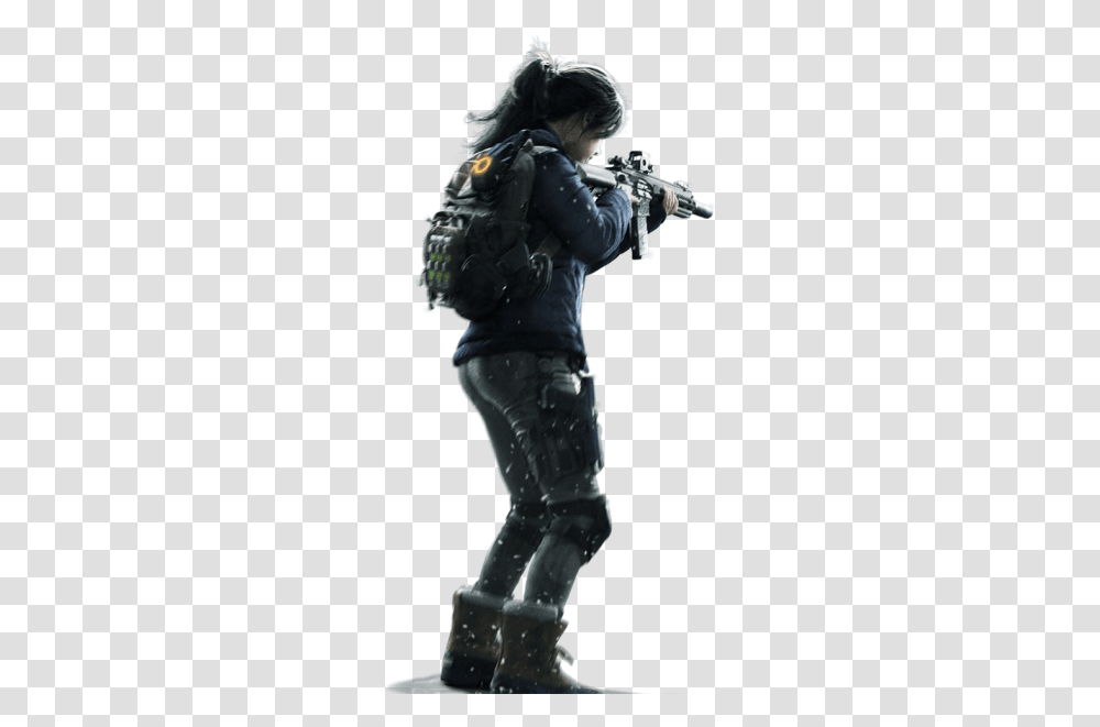 Download Hd Tom Clancys The Division Video Game, Person, Human, Astronaut, Gun Transparent Png
