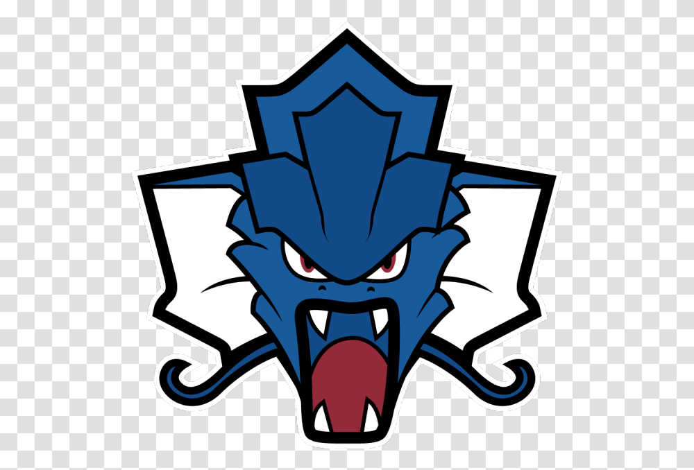 Download Hd Toronto Gyarados Pokemon Logo Gyarados Pokemon Mascot, Symbol, Emblem, Armor, Trademark Transparent Png