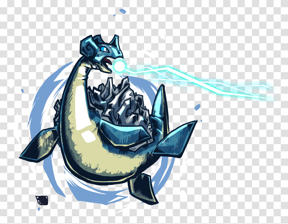 Download Hd Turbo Lapras Illustration, Graphics, Art, Animal, Sea Life Transparent Png