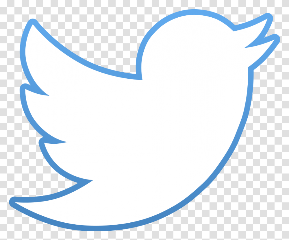 Download Hd Twitter Bird Logo Outline Wuppie Emblem, Text, Label, Shark, Sea Life Transparent Png